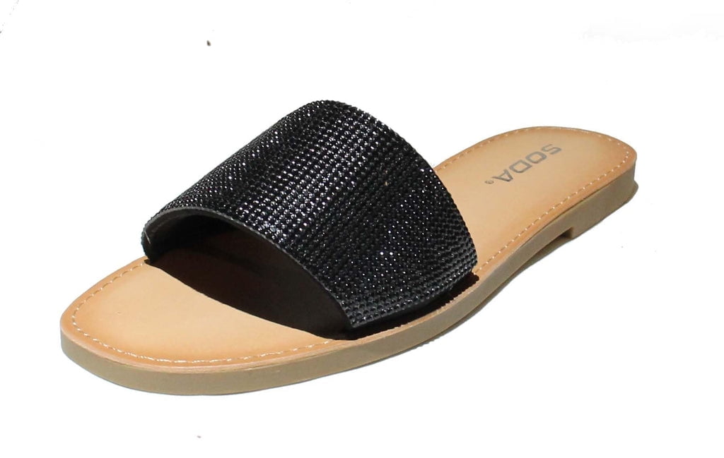 Slide Sandals Soda Black Sandals Soda Shoes Women Flip Flops