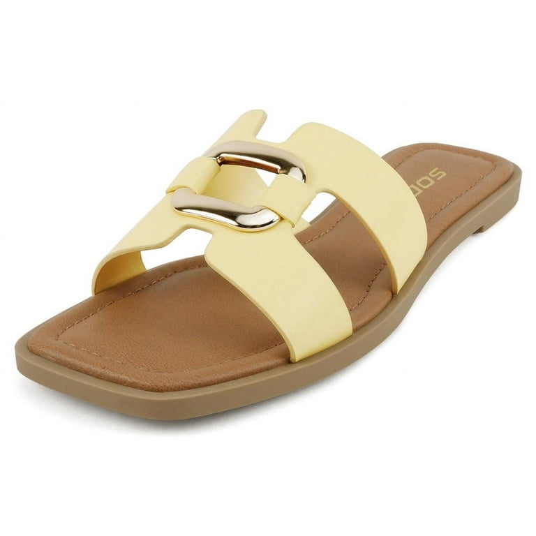 Flat Sandals Soda Thong Sandals Soda Shoes Women Slip-On Sandals H