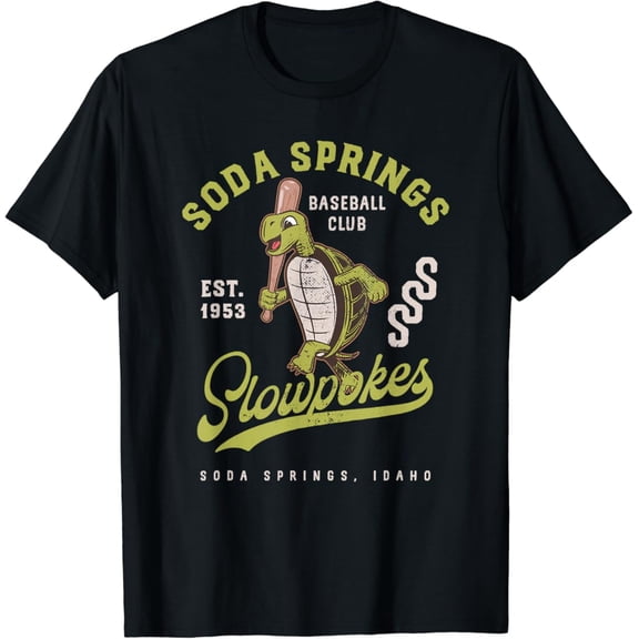 Soda Springs Slowpokes Retro Minor League Baseball Team T-Shirt