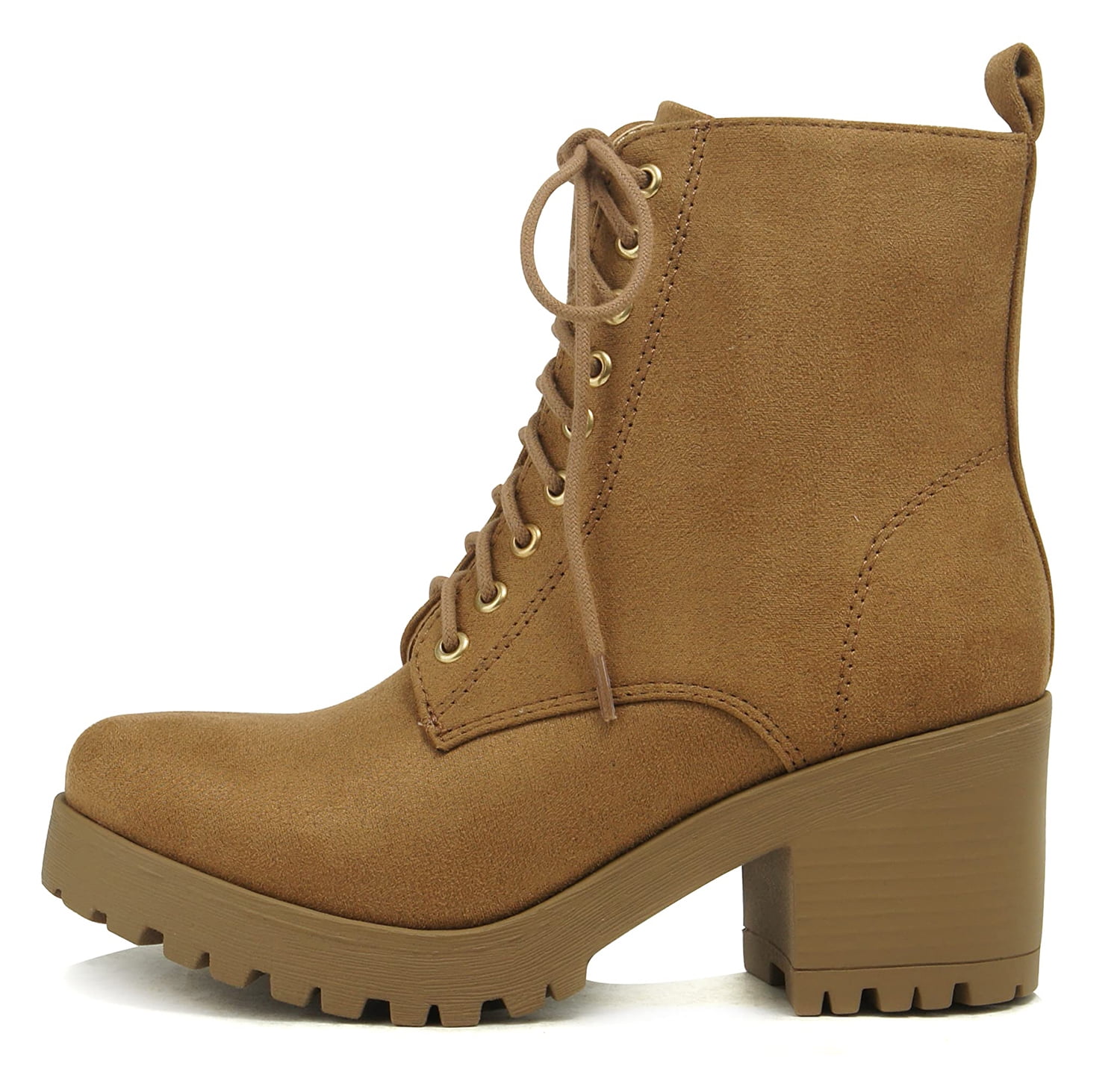 Buckle Detail Chunky Heeled Combat Boots | SHEIN