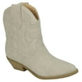 thumbnail image 1 of Soda Women Cowgirl Cowboy Western Stitched Ankle Boots Pointed Toe Short Booties RIGGING-S Sand Beige Taupe 8, 1 of 3