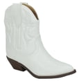 thumbnail image 1 of Soda Women Cowgirl Cowboy Western Stitched Ankle Boots Pointed Toe Short Booties RIGGING-S White 8, 1 of 3