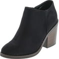 thumbnail image 1 of Soda Women's Closed Toe Zipper Block Stacked Chunky Heel Ankle Bootie, 1 of 7