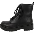 thumbnail image 1 of Soda Women's Combat Lace Up Ankle Boots, 1 of 5