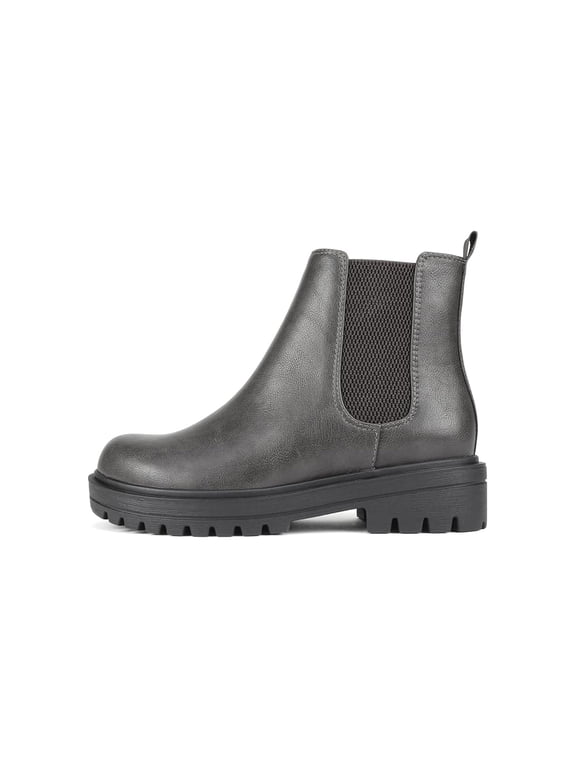 Women’s Paden Chelsea Lug Sole Ankle Boot, Dark Gray, 10
