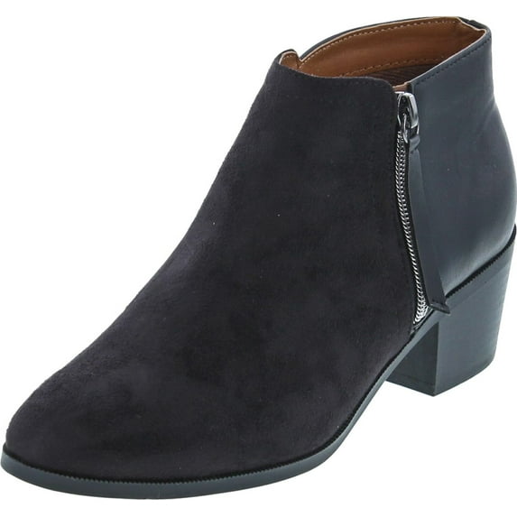 Soda Women's Uzona Two Tone Side Zip Bootie