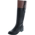 thumbnail image 1 of Soda Womens Visa Two Tone Harness Riding Boots, 1 of 7