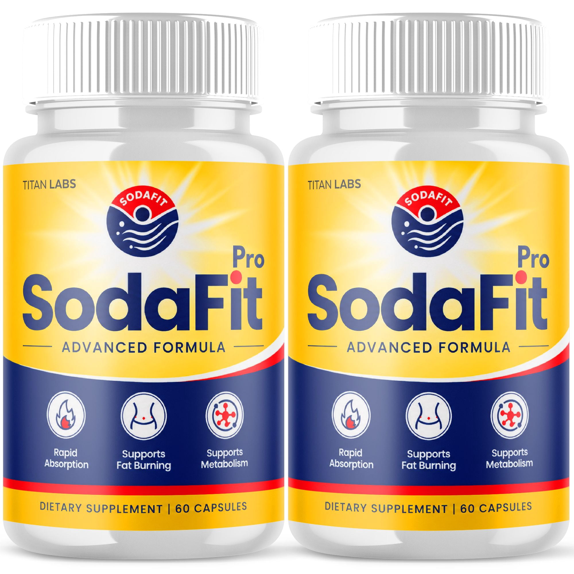 SodaFit Advanced Formula Pills Supporting Your Active Lifesyle Naturally Soda Fit Capsules (2 Pack)