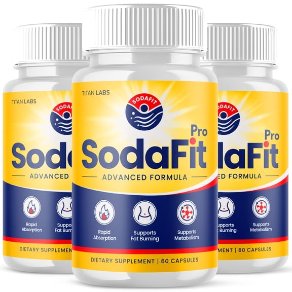 SodaFit Advanced Formula Pills Supporting Your Active Lifesyle Naturally Soda Fit Capsules (3 Pack)