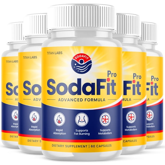 SodaFit Advanced Formula Pills Supporting Your Active Lifesyle Naturally Soda Fit Capsules (5 Pack)