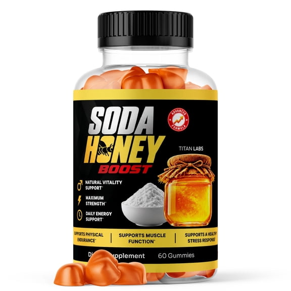 SodaHoney Boost ACV Male Gummies Advanced Formula Vitamin Supplement (1 Pack)