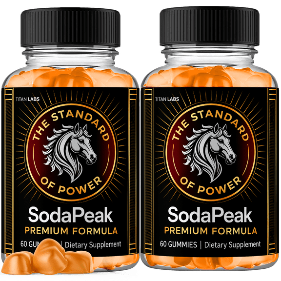 SodaPeak ACV Male Gummies Advanced Formula Vitamin Supplement Soda Peak (2 Pack)