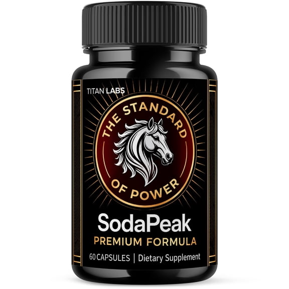 SodaPeak Advanced Formula Natural Supplement Pills for Max Strength Soda Peak Capsules (1 Pack)