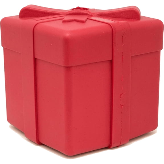 SP Gift Box Durable Rubber Chew Toy & Treat Dispenser