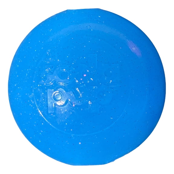 SodaPup Glitter Ball Soft Dog Ball Toy, Floating Fetch Ball and Treat Dispenser Made in USA from Non-Toxic Pet Safe Food Safe PUP-X Rubber for Bonding, Physical Exercise, & More