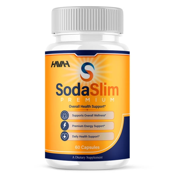 SodaSlim Weight Support, Soda Slim Premium Supplement (60 Capsules)