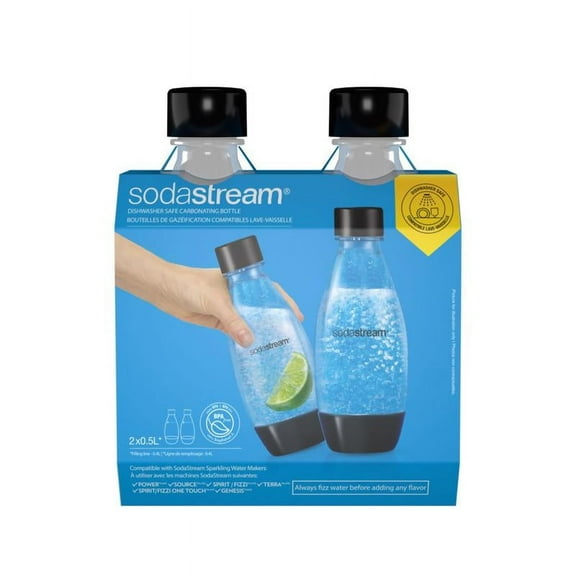 SodaStream 1/2 Liter Carbonating Bottle (2-Pack) DWS 1748260010