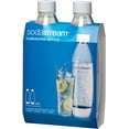 thumbnail image 1 of SodaStream 1 Liter Carbonating Bottles, Twin Pack, White, 1 of 5