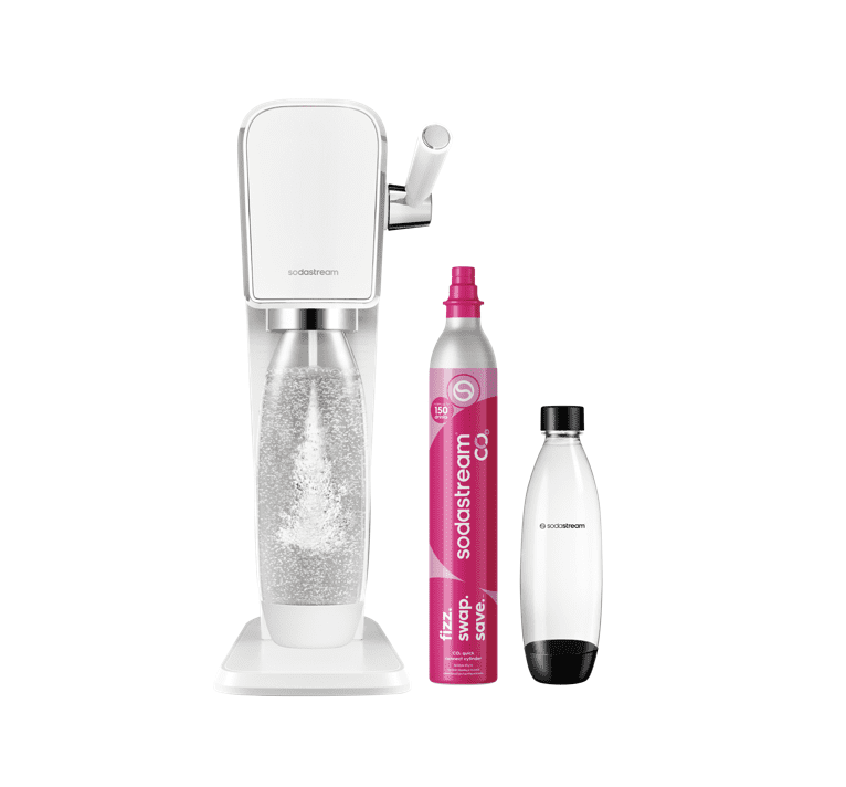 SodaStream, Sparkling Water Maker, Art, White, includes CO2
