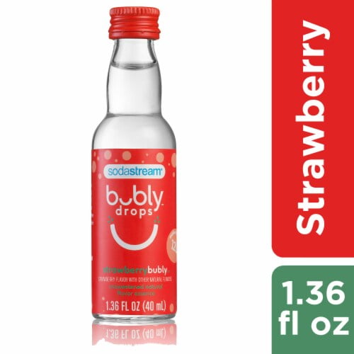 SodaStream Bubly Drops Strawberry Sparkling Water 1.36 fl oz Packaging May Vary