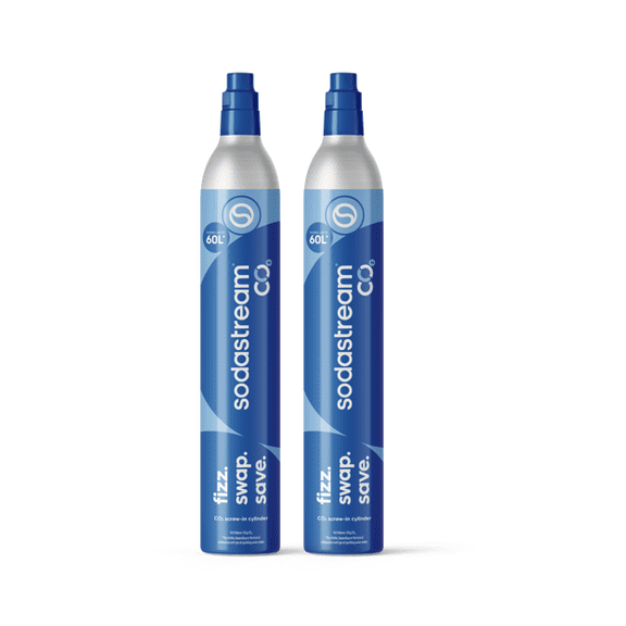 sodastream Screw-In CO2 Cylinder Spare, 2pk