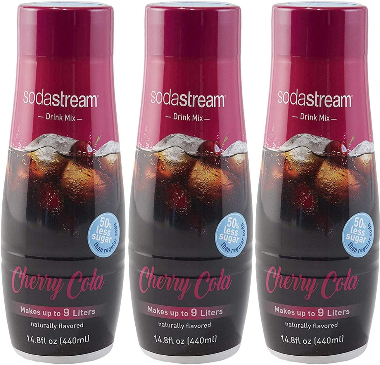 SodaStream Cherry Cola, 440ml 3 Pack, 14.8 Fl Oz 