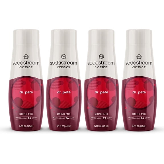 SodaStream Classics Dr. Pete Drink Mix, 14.9fl oz, 4pk