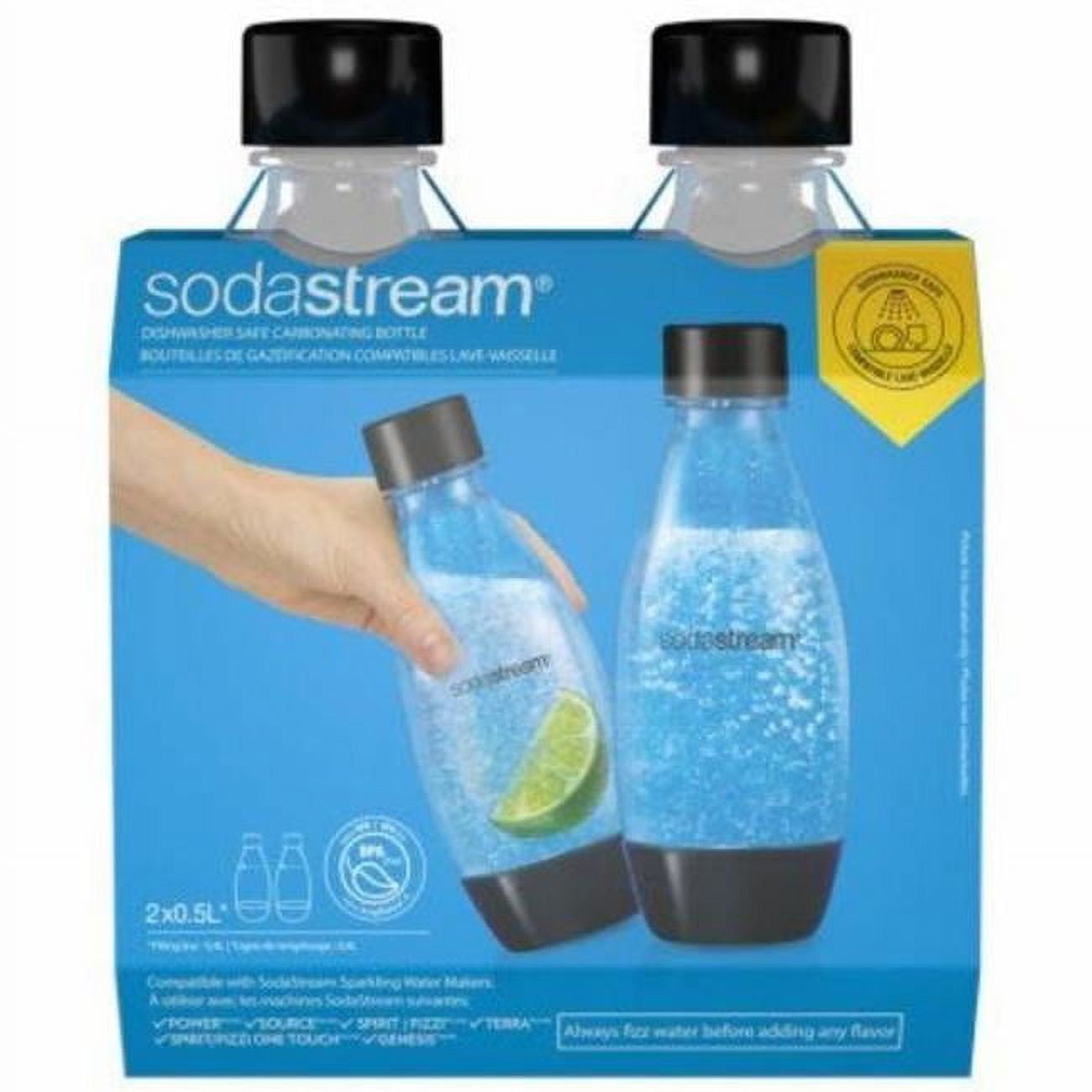Sodastream USA 0.5 Litre Carbonating Bottles Pack of 2