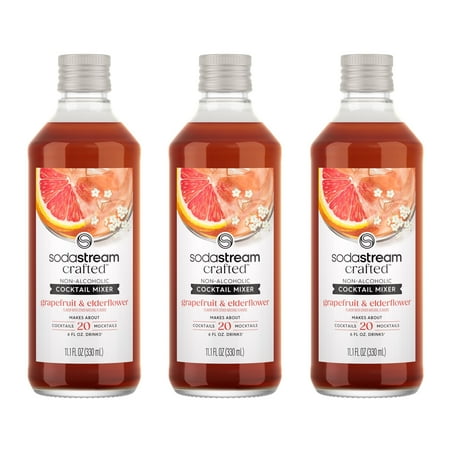 SodaStream - Crafted Mixers  Elderflower Grapefruit Drink Mix 3-Pack