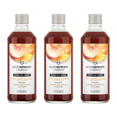 SodaStream - Crafted Mixers  White Peach Ginger Drink Mix 3-Pack