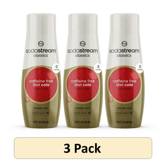 SodaStream Diet Caffeine Free Cola, 14.8 fl oz. (Pack of 3)