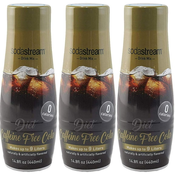 SodaStream Diet Caffeine Free Cola, 440ml 3 Pack, 14.8 Fl Oz