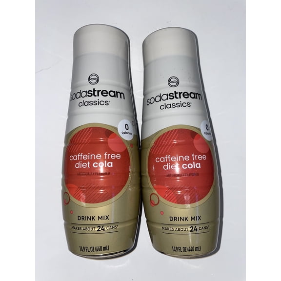 SodaStream Diet Caffeine Free Cola Flavor Mix, 14.8 Fl Oz, 2 Count