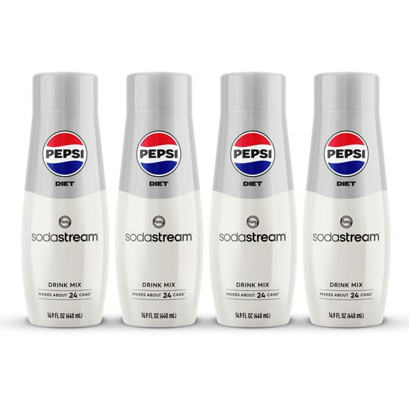 SodaStream Diet Pepsi Drink Mix, 14.9fl oz, 4pk