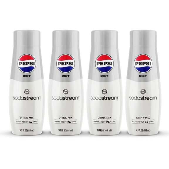 SodaStream Diet Pepsi Drink Mix, 14.9fl oz, 4pk