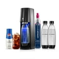 thumbnail image 1 of SodaStream E-Terra (Black) Sparkling Water Maker Bundle, with CO2, DWS Bottles, and Pepsi Flavor Mix, 1 of 10