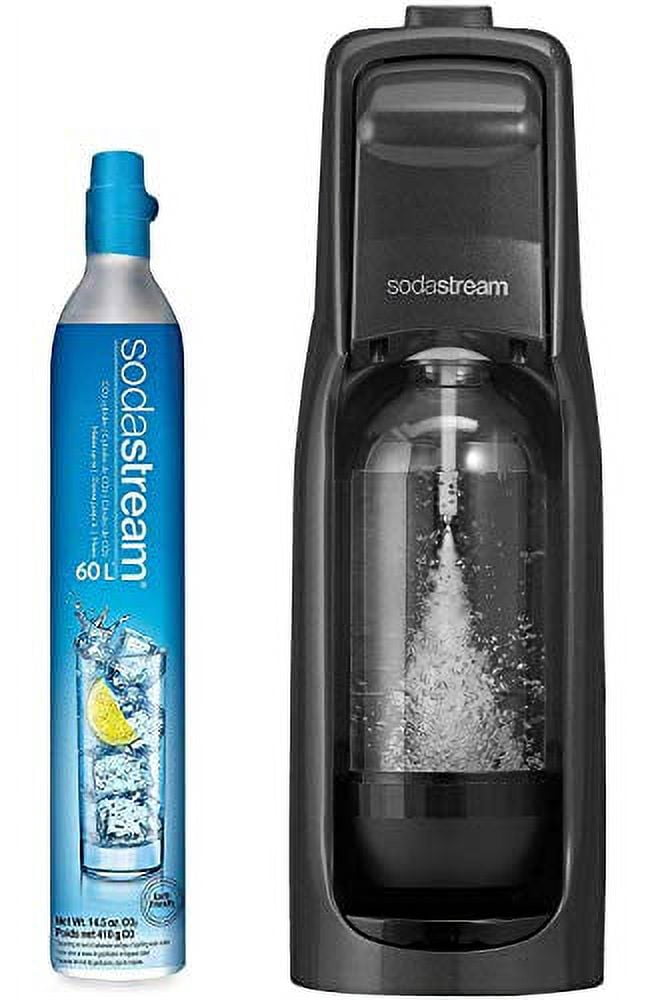 SodaStream Jet Sparkling Water Maker, 60L CO2 Cylinder, 1L Bottle