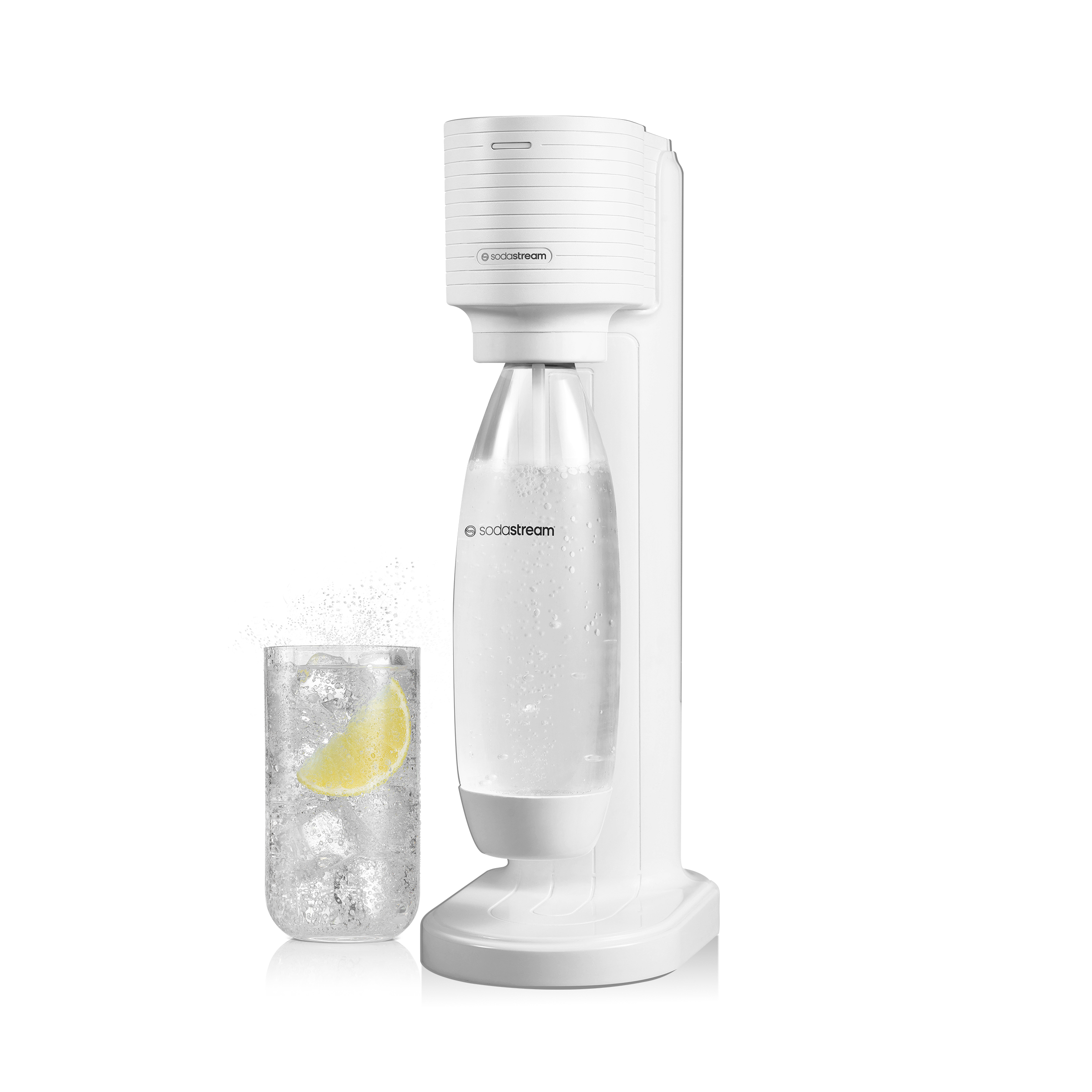 SodaStream Gaia Sparkling Water Maker, White, Includes CO2