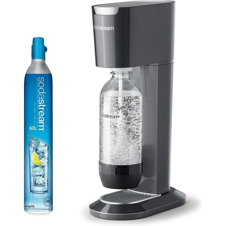 お歳暮 時期 Water Sparkling Genesis SodaStream Maker, Silver and Black キッチン家電