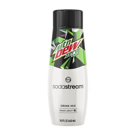 SodaStream Mtn Dew Zero Sugar Drink Mix, 14.9oz