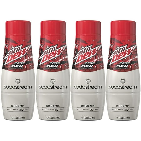 SodaStream - Mountain Dew Code Red Drink Mix  4-Pack