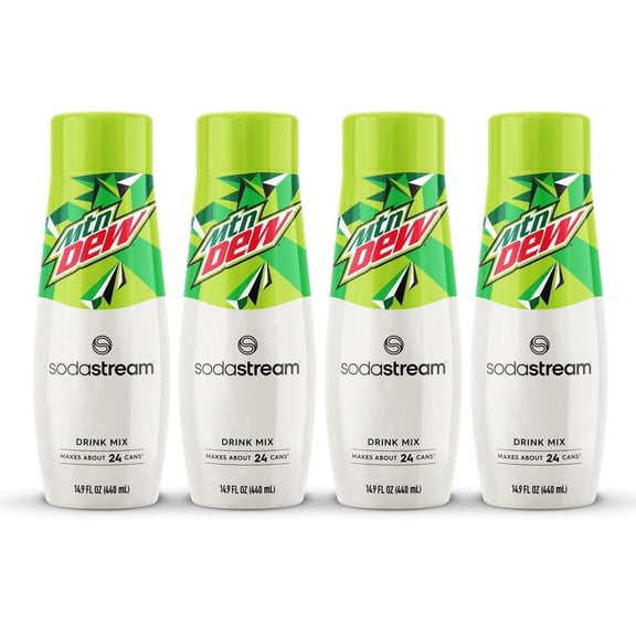 SodaStream Mountain Dew Drink Mix, 14.9fl oz, 4pk