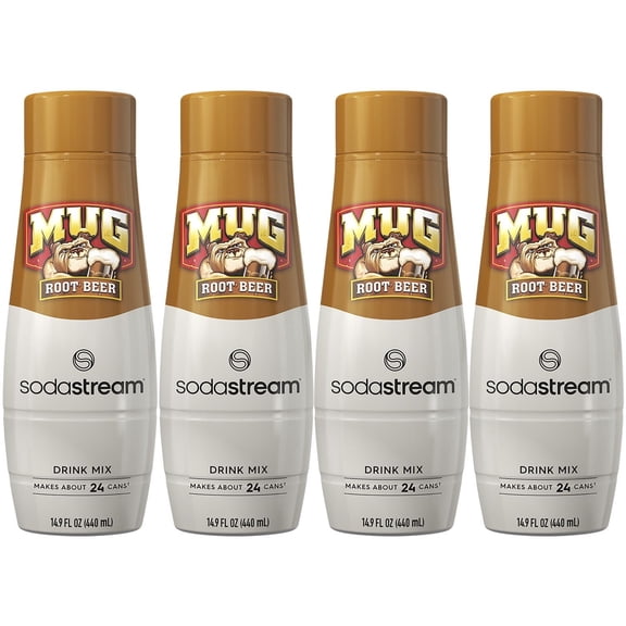 SodaStream Mug Root Beer Drink Mix, 14.9fl oz, 4pk