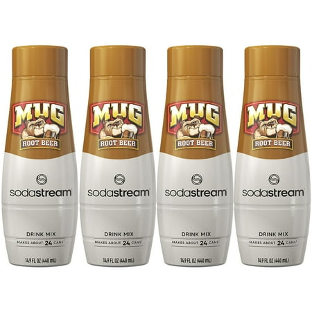 SodaStream - Mug Root Beer Drink Mix 4-Pack - Brown
