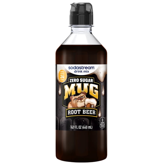 NEW sodastream Mug Zero Root Beer Drink Mix, 14.9oz