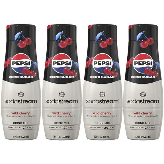 SodaStream Pepsi Wild Cherry Zero Drink Mix 14.9 fl oz/ 4pk