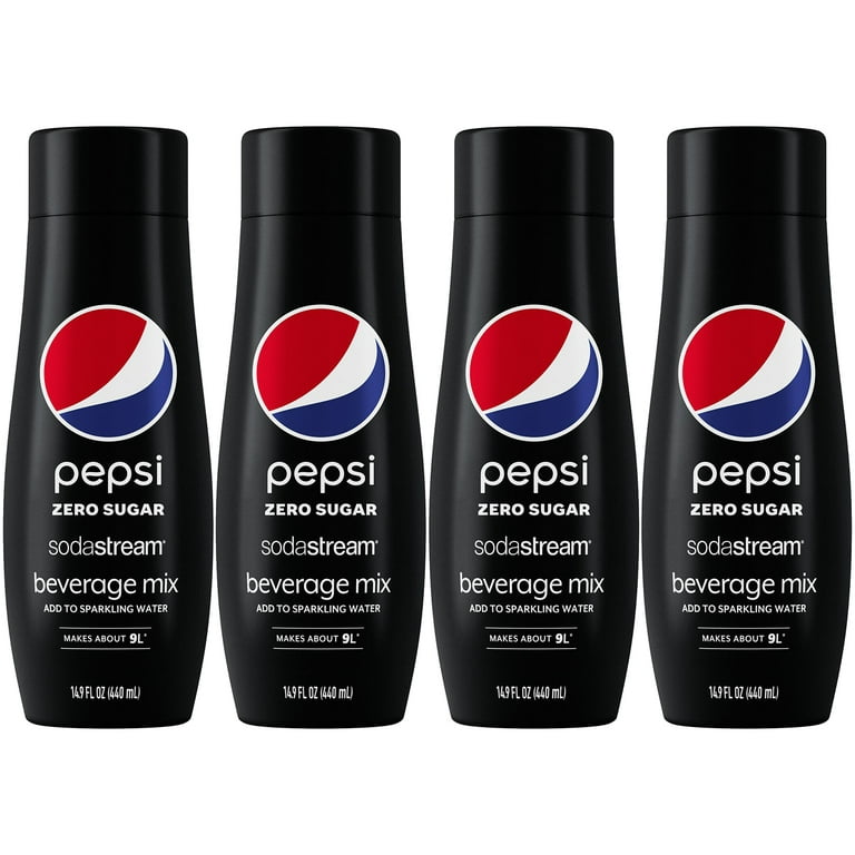 SodaStream® Pepsi® Zero Sugar Beverage Mix, 440ml, Pack of 4 