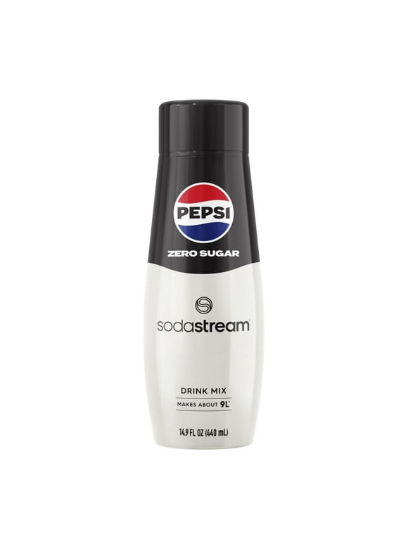 SodaStream Pepsi Zero Sugar Flavor Mix, 14.8 fl oz