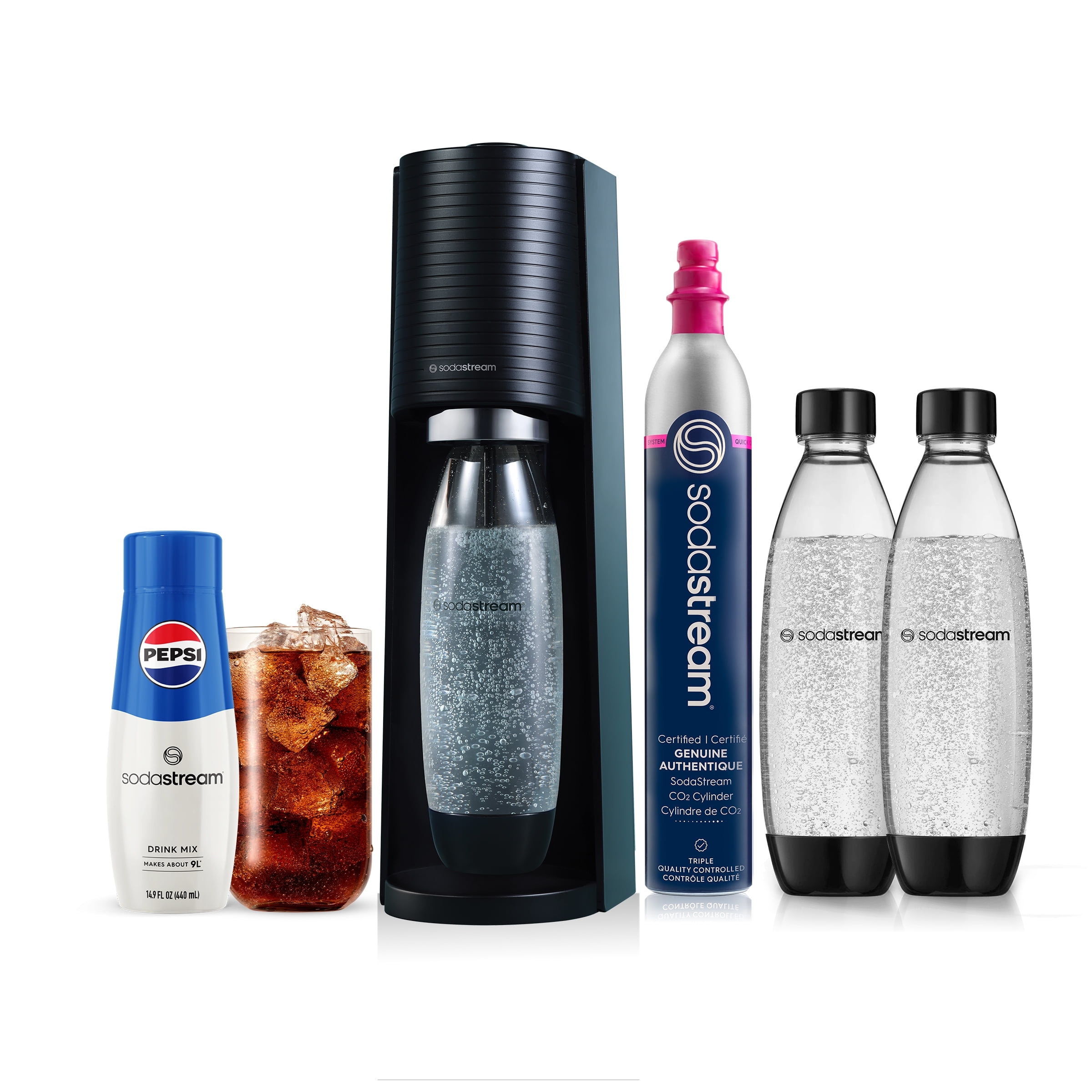 SodaStream One Touch Electric Sparkling Water Maker Kit SodaStream One Touch Electric Sparkling Water Maker Kit