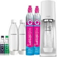thumbnail image 1 of SodaStream Terra Sparkling Water Maker Bundle (White)  with CO2  DWS Bottles  and Bubly Drops Flavors, 1 of 7